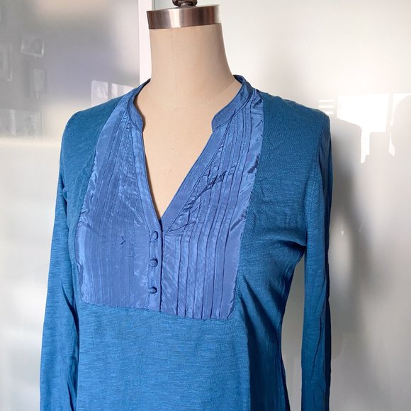 NWOT Lucky Brand teal long sleeve t shirt size S - Picture 2 of 8